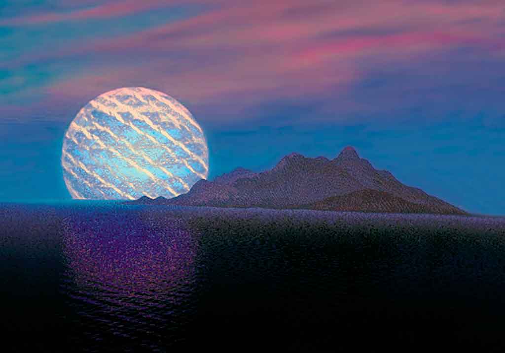 Jupiter Rising Jupiter Rising, 3-D painting on art canvas print by Wieslaw Sadurski