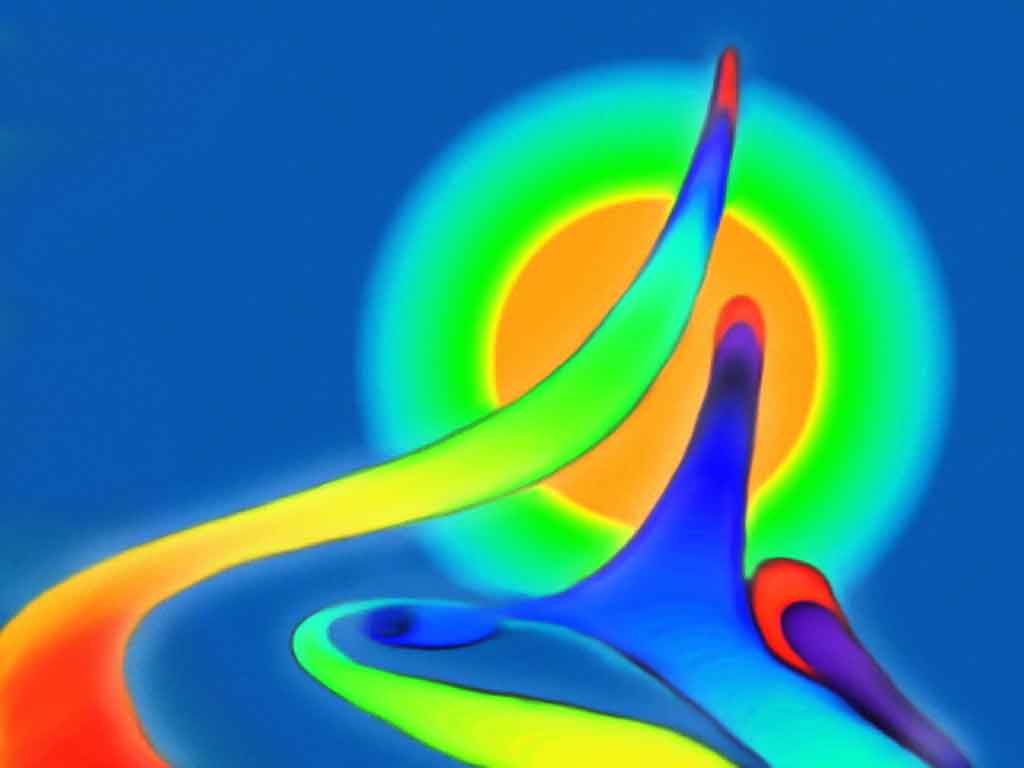 Fractal Rays 4 Fractal Rays 4, fractal graphic on art canvas print by Wieslaw Sadurski