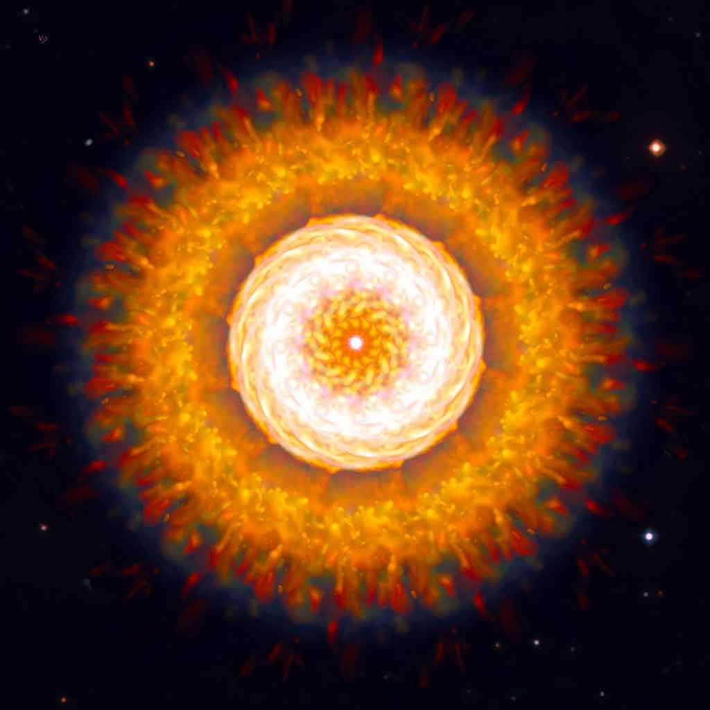 Nebula Mandala Nebula Mandala, digital painting on art canvas print by Wieslaw Sadurski
