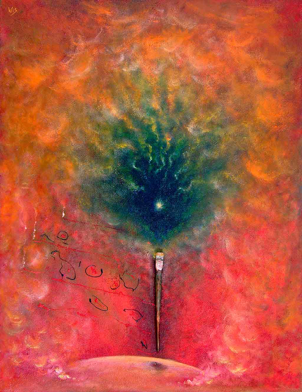 Brother Brush and Sister Star Brother Brush and Sister Star, Original oil Painting on canvas and Art Canvas Print by Wieslaw Sadurski