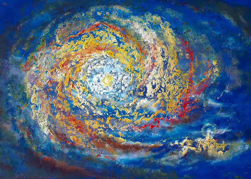 Rough Spiral Rough Spiral, Original oil Painting on canvas and Art Canvas Print by Wieslaw Sadurski