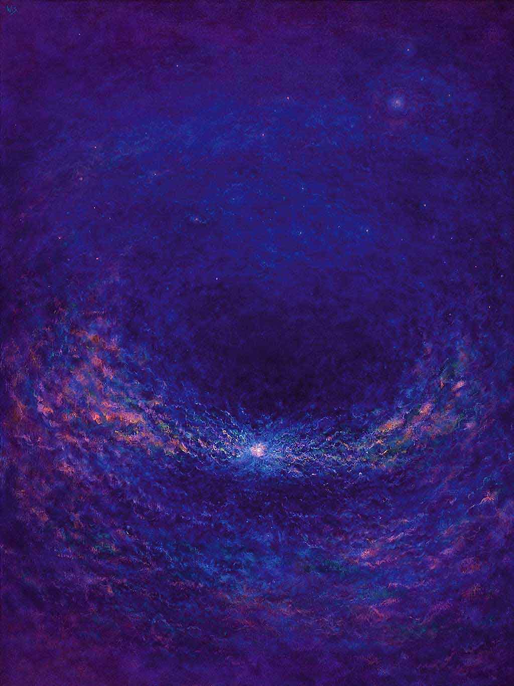 Wandering Star Wandering Star, Acrylic Painting on mounted canvas 1978 and Art Canvas Print by Wieslaw Sadurski