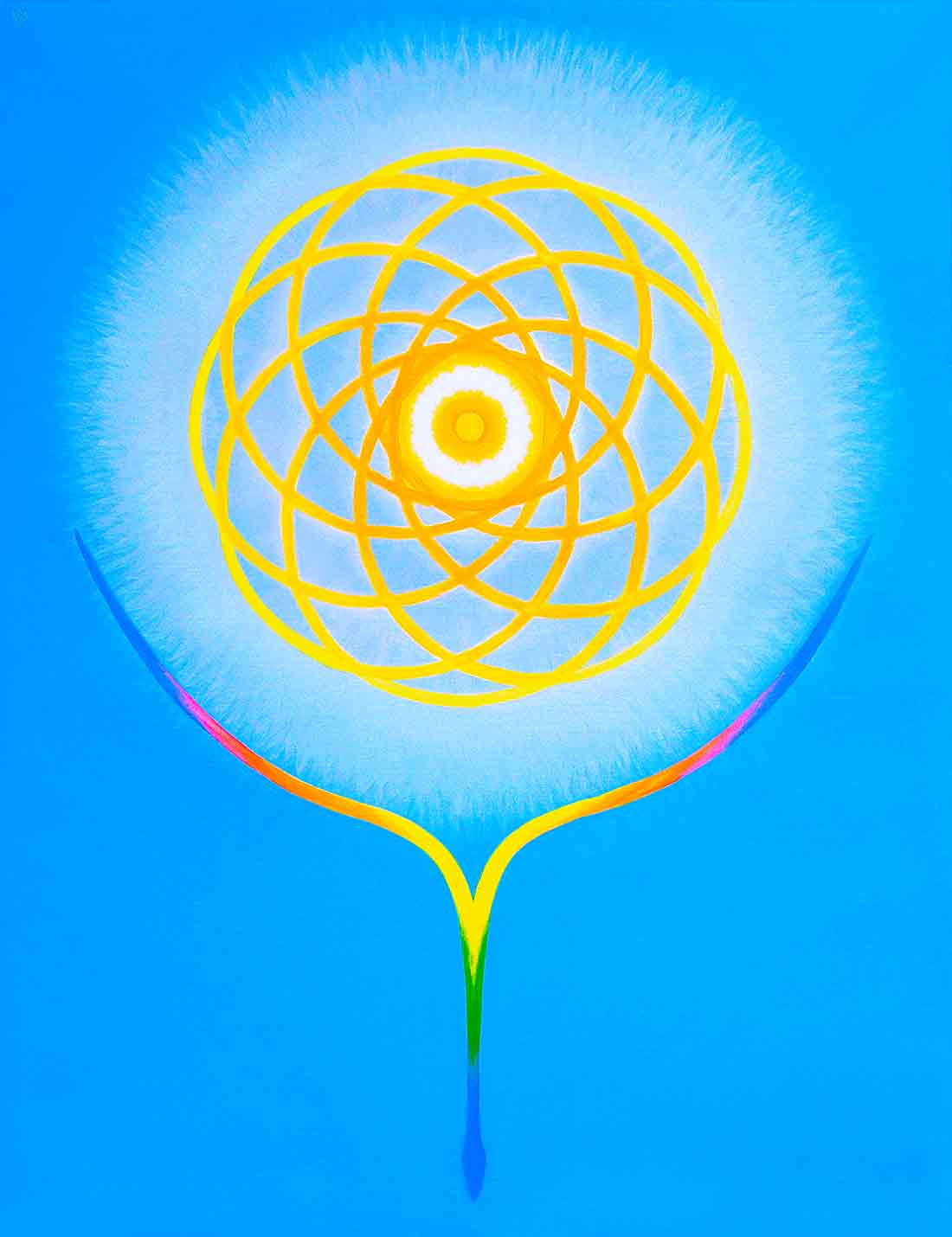 Open Secret Open Secret, Acrylic Painting on mounted canvas and 1993 and Art Canvas Print by Wieslaw Sadurski