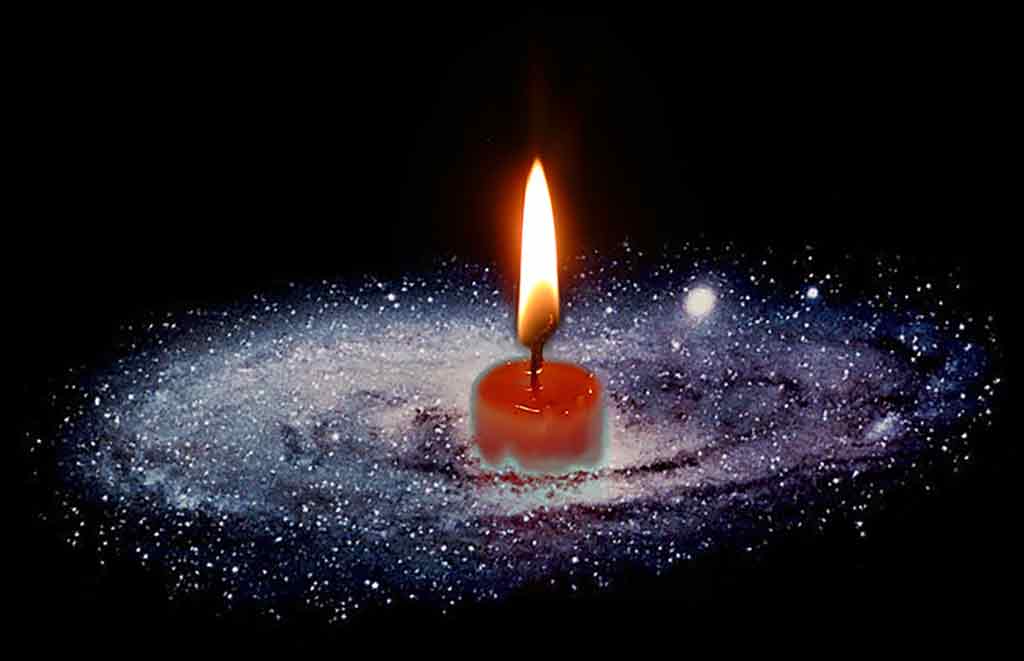Galactic Candle Galactic Candle, photo-collage by Wieslaw Sadurski