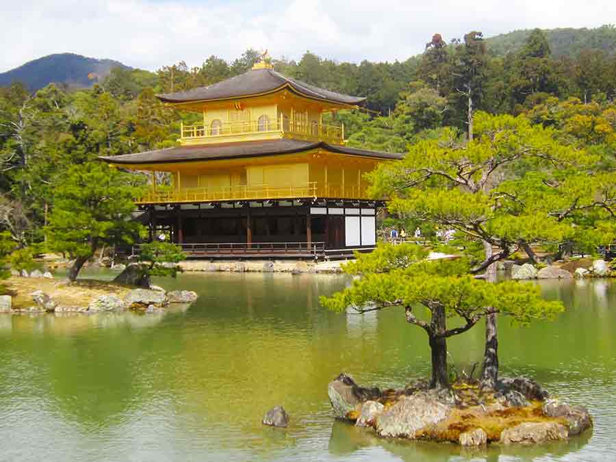 Kinkaku-ji Temple Golden Kinkaku-ji Temple Kyoto, photo by Wieslaw Sadurski